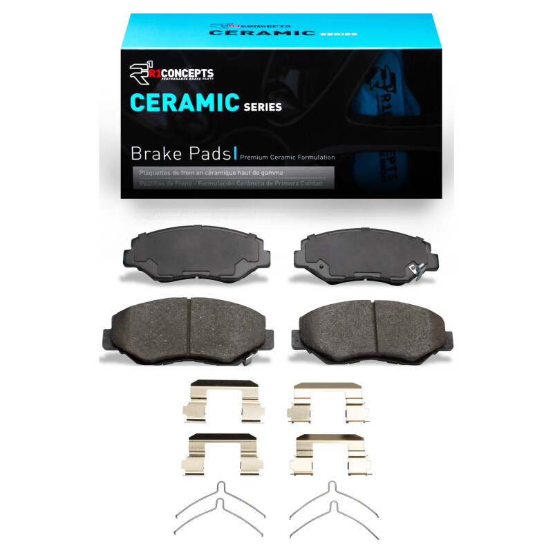 Honda Pilot Brake Pads - Front - R1 Concepts - Ceramic - `03-`08